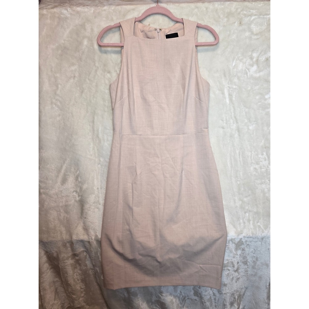 Alex Marie Womens Pink Sleeveless Square‎ Neck Sheath Dress Size 4 Office Career